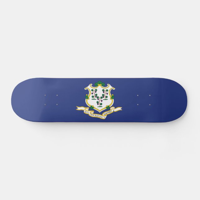 Staatsflagge Connecticut Skateboard (Horizontal)