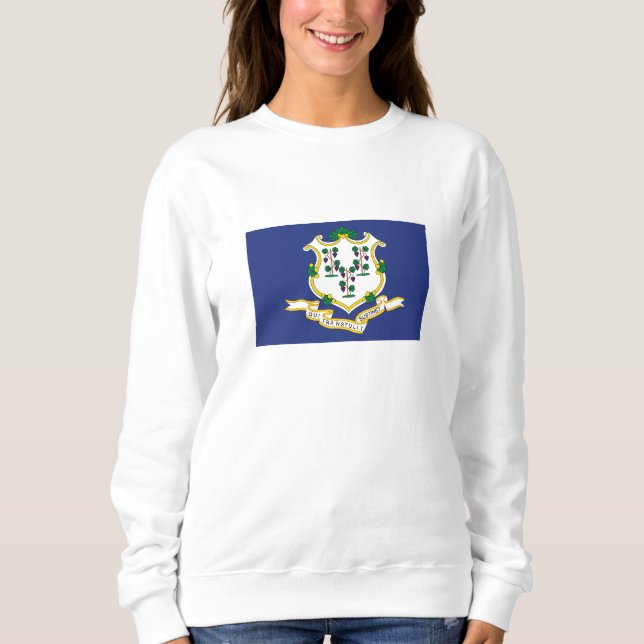 Staatsflagge Connecticut Sweatshirt (Vorderseite)