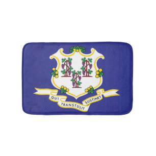 Staatsflagge Connecticut, USA Badematte