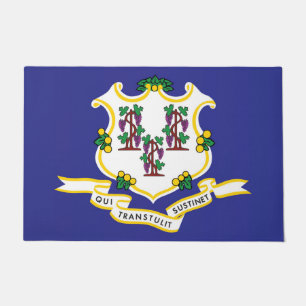 Staatsflagge Connecticut, USA Fußmatte