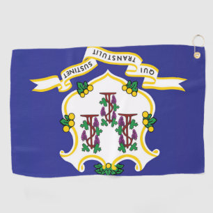 Staatsflagge Connecticut, USA Golfhandtuch