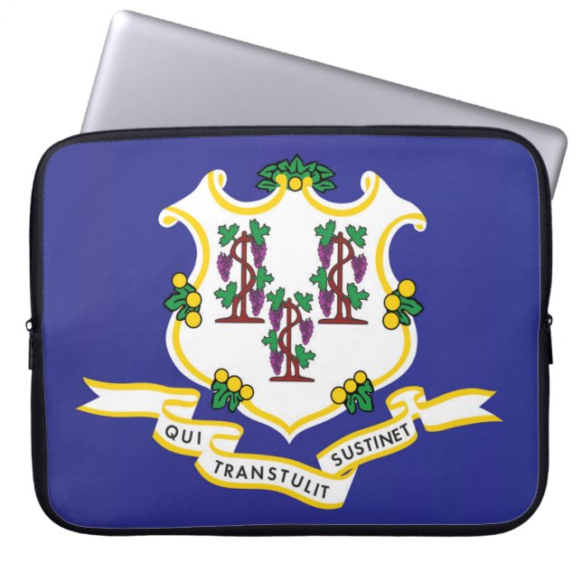 Staatsflagge Connecticut, USA Laptopschutzhülle (Vorderseite)