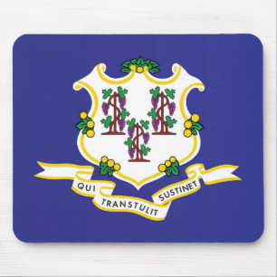 Staatsflagge Connecticut, USA Mousepad