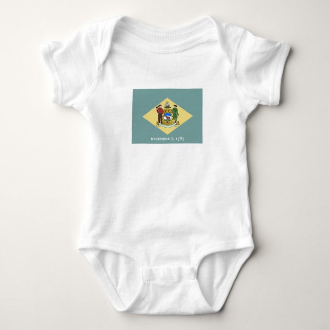 Staatsflagge Delaware Baby Strampler (Vorderseite)