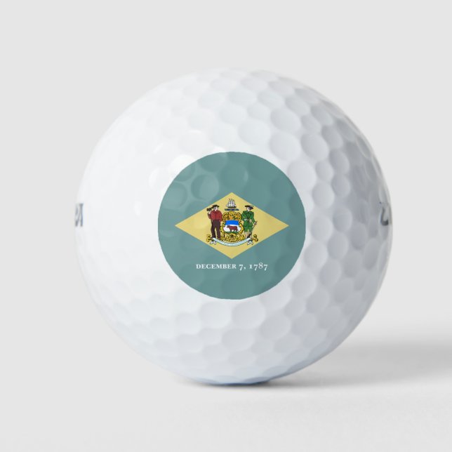 Staatsflagge Delaware Golfball (Vorderseite)