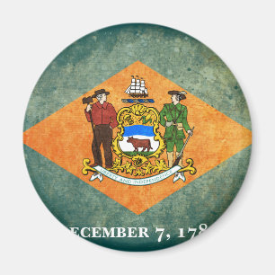 Staatsflagge Delaware Magnet