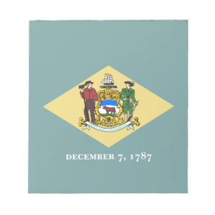 Staatsflagge Delaware Notizblock