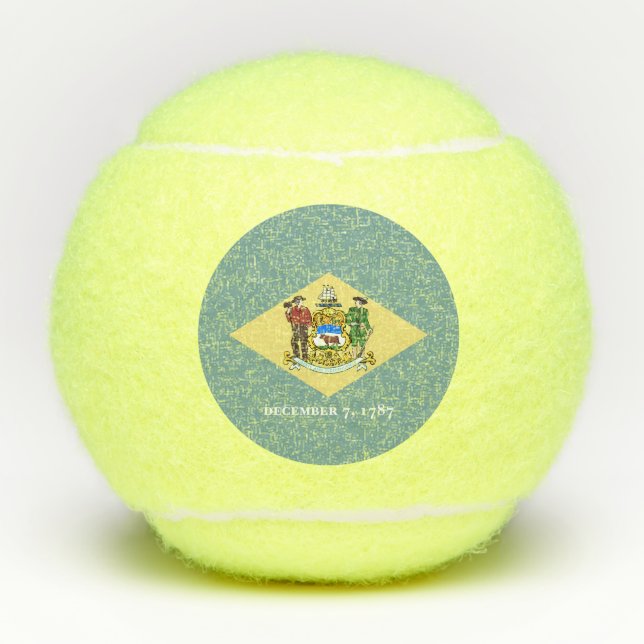 Staatsflagge Delaware Tennisbälle (Vorderseite)