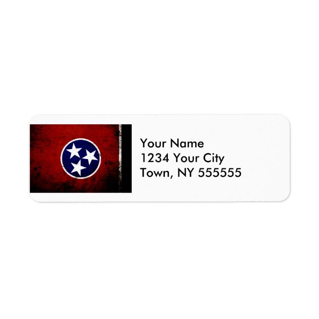 Staatsflagge der Black Grunge Tennessee (Vorne)