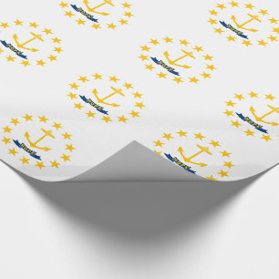 Staatsflagge der Insel Rhode Geschenkpapier