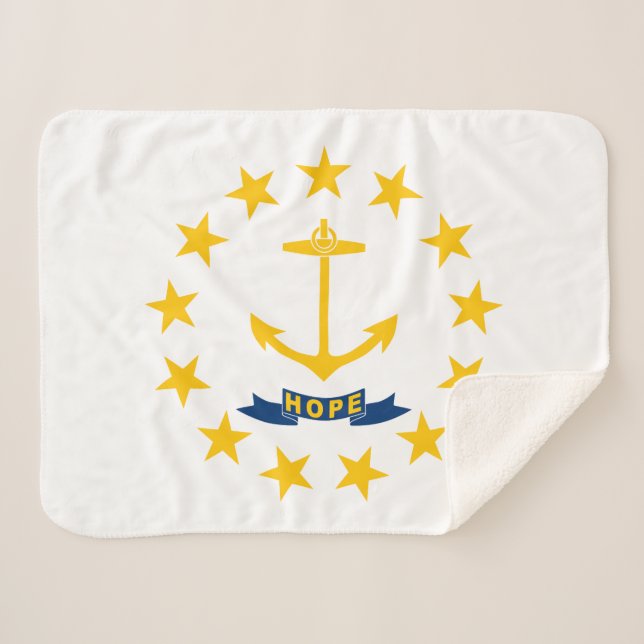 Staatsflagge der Insel Rhode Sherpadecke (Vorderseite (Horizontal))