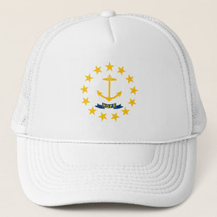 Staatsflagge der Insel Rhode Truckerkappe