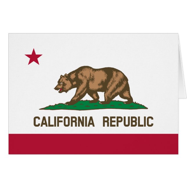 Staatsflagge der Republik Kalifornien (Vorderseite (Horizontal))