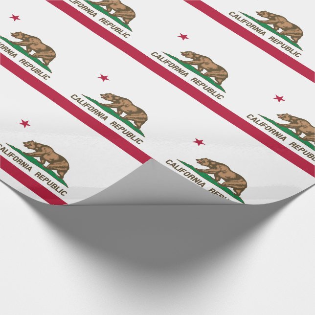 Staatsflagge der Republik Kalifornien Geschenkpapier (Ecke)