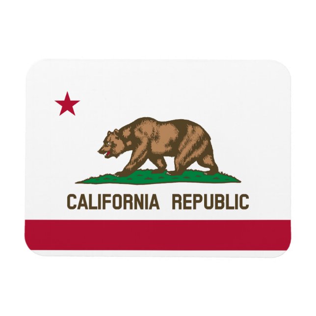 Staatsflagge der Republik Kalifornien Magnet (Horizontal)