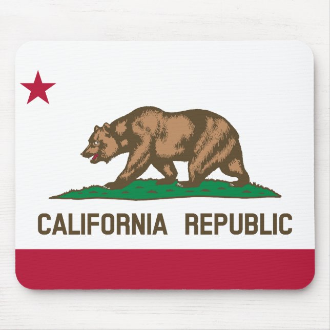 Staatsflagge der Republik Kalifornien Mousepad (Vorne)