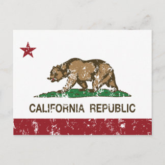 Staatsflagge der Republik Kalifornien Postkarte
