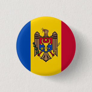 Staatsflagge der Republik Moldau Button
