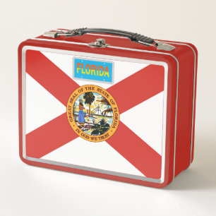 Staatsflagge der USA - Florida Metall Brotdose