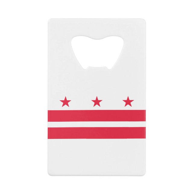 Staatsflagge der Washington DC Geldbeutel Flaschenöffner (Vorderseite)