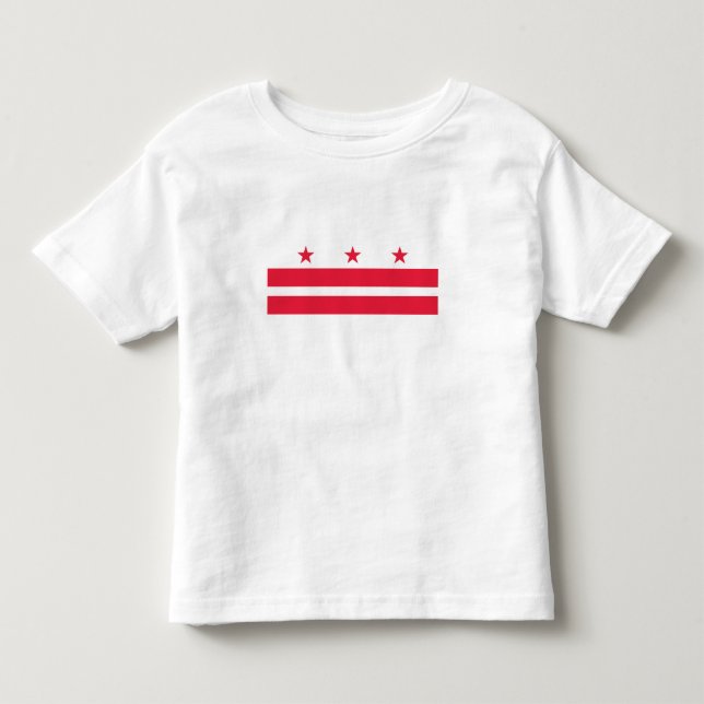 Staatsflagge der Washington DC Kleinkind T-shirt (Vorderseite)