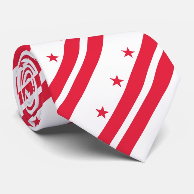 Staatsflagge der Washington DC Krawatte (Gerollt)