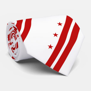 Staatsflagge der Washington DC Krawatte