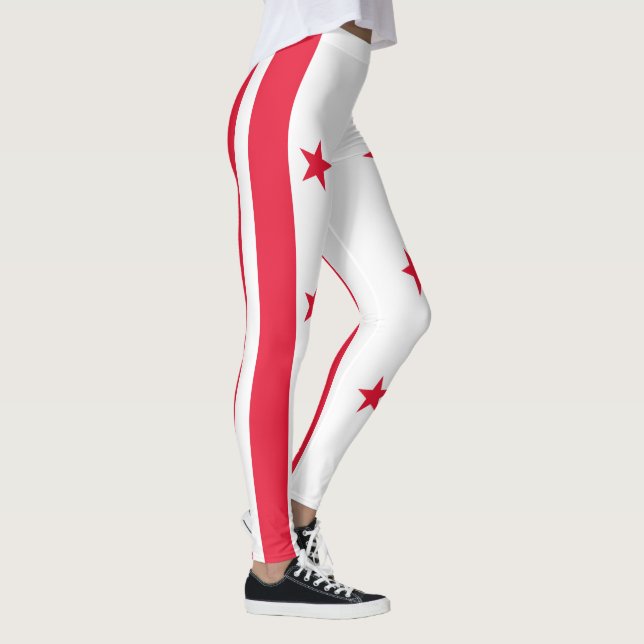 Staatsflagge der Washington DC Leggings (Rechts)