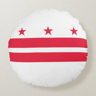Staatsflagge der Washington DC Rundes Kissen