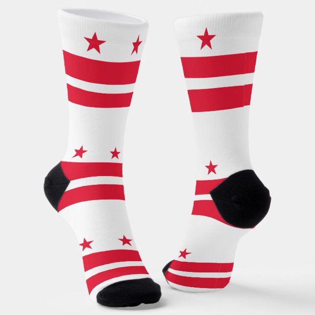 Staatsflagge der Washington DC Socken (Gewinkelt)