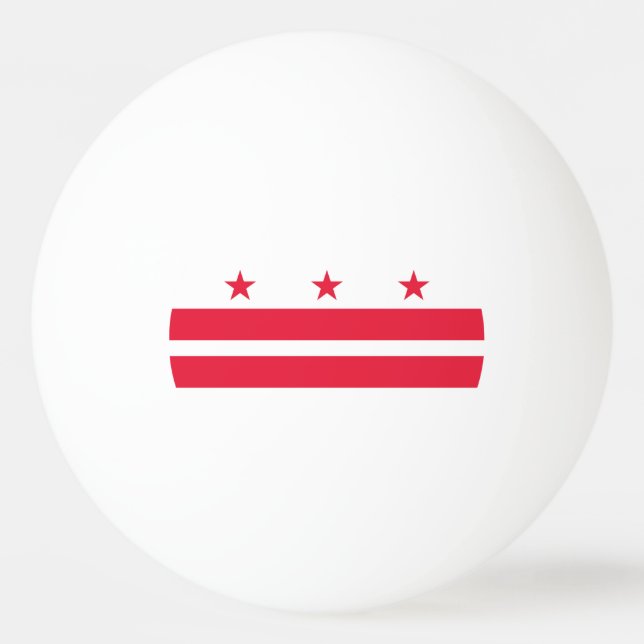 Staatsflagge der Washington DC Tischtennisball (Vorderseite)