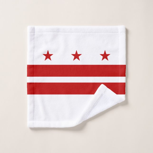 Staatsflagge der Washington DC Waschlappen (Waschlappen)