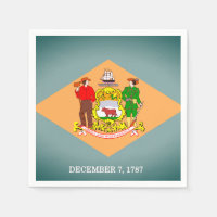 Staatsflagge des Delaware Paper Party Napkins