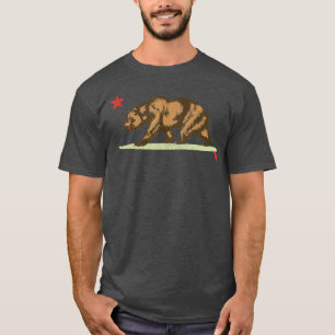 Staatsflagge des kalifornischen Surfbären T-Shirt