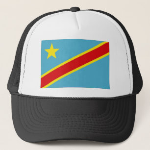 Staatsflagge des Kongos Kinshasa Truckerkappe