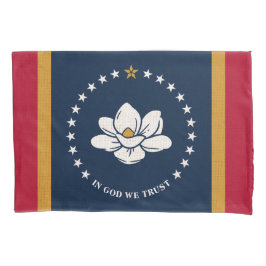 Staatsflagge des Landes Mississippi Print Patriota Kissenbezug