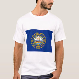 Staatsflagge des T - Shirt New Hampshire