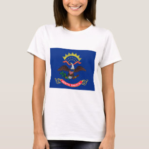 Staatsflagge des T - Shirt Nord-Dakota