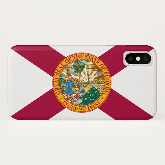 Staatsflagge Florida Case-Mate iPhone Hülle (Rückseite (Horizontal))