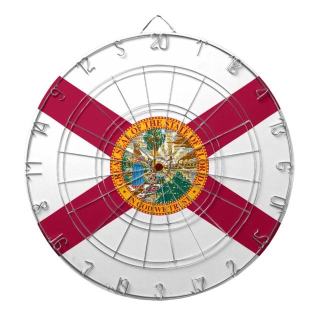 Staatsflagge Florida Dartscheibe (vorne)