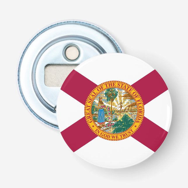 Staatsflagge Florida Flaschenöffner (Vorderseite)