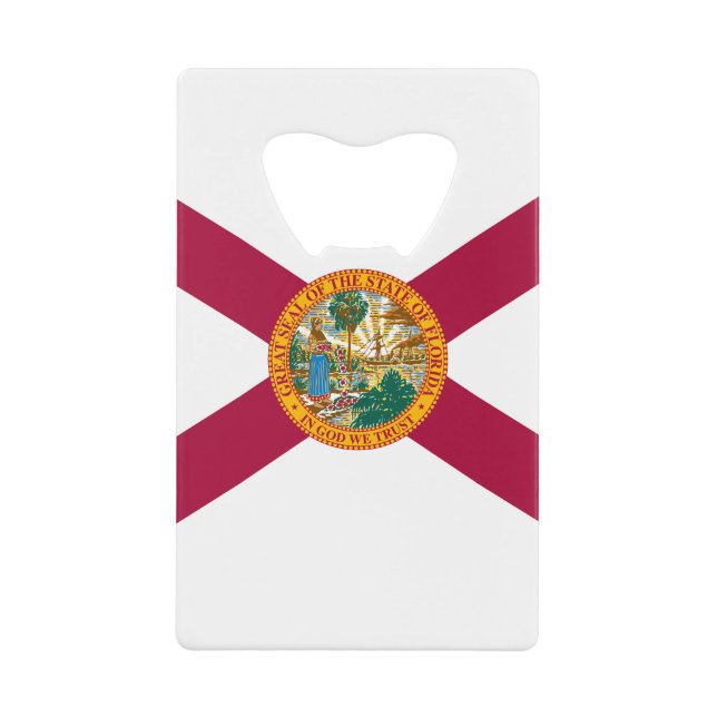 Staatsflagge Florida Geldbeutel Flaschenöffner (Vorderseite)