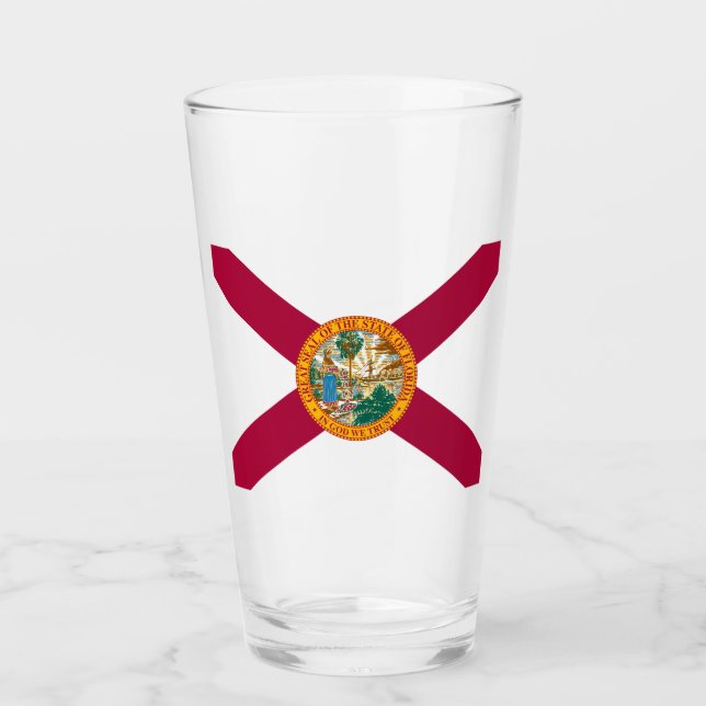 Staatsflagge Florida Glas (Vorderseite)