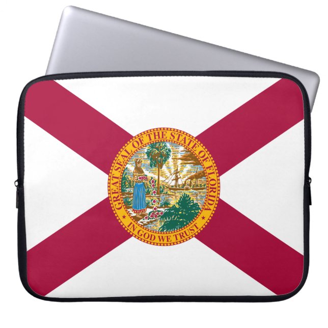 Staatsflagge Florida Laptopschutzhülle (Vorderseite)