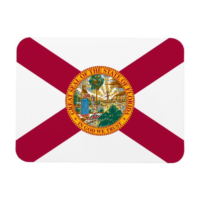 Staatsflagge Florida Magnet (Horizontal)