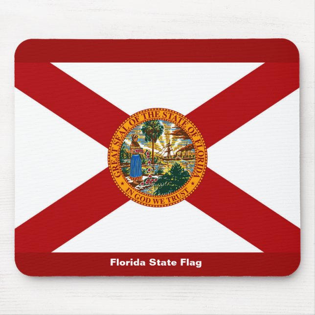 Staatsflagge Florida Mousepad (Vorne)