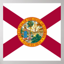 Staatsflagge Florida Poster