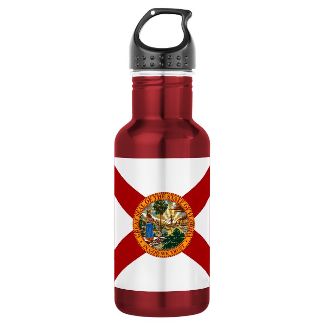 Staatsflagge Florida Trinkflasche (Vorderseite)