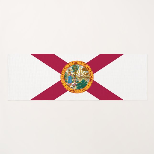 Staatsflagge Florida Yogamatte (Vorderseite (Horizontal))