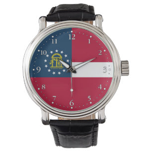 Staatsflagge Georgiens Armbanduhr